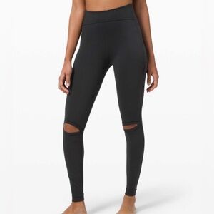 Lululemon Force Within High-Rise Tight 28" Black with knee slits